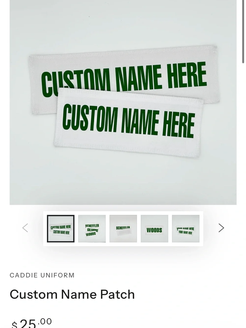Toddler Caddie Uniform 18 mo